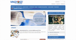Desktop Screenshot of magyosz.org